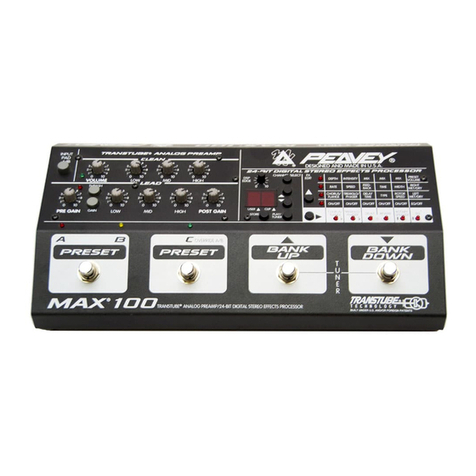 Peavey Pacer 100 User manual