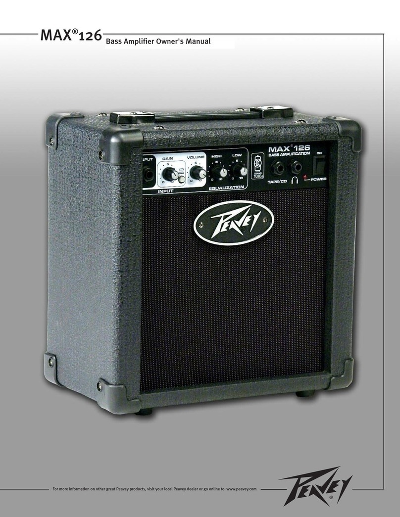 Peavey MAX 126 User manual