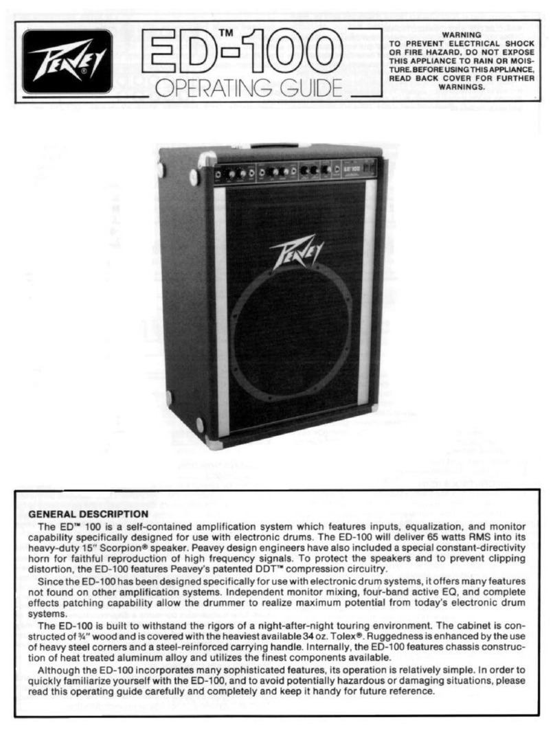 Peavey ED-100 User manual