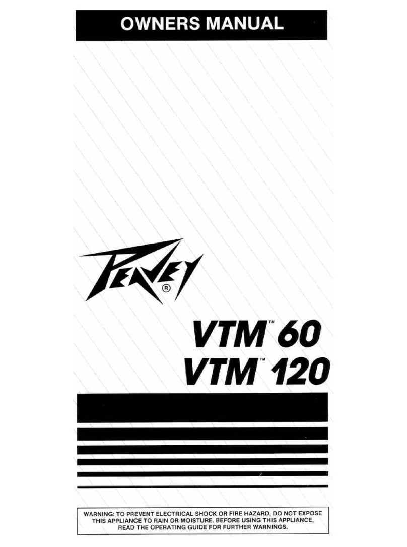 Peavey VTM-120 User manual