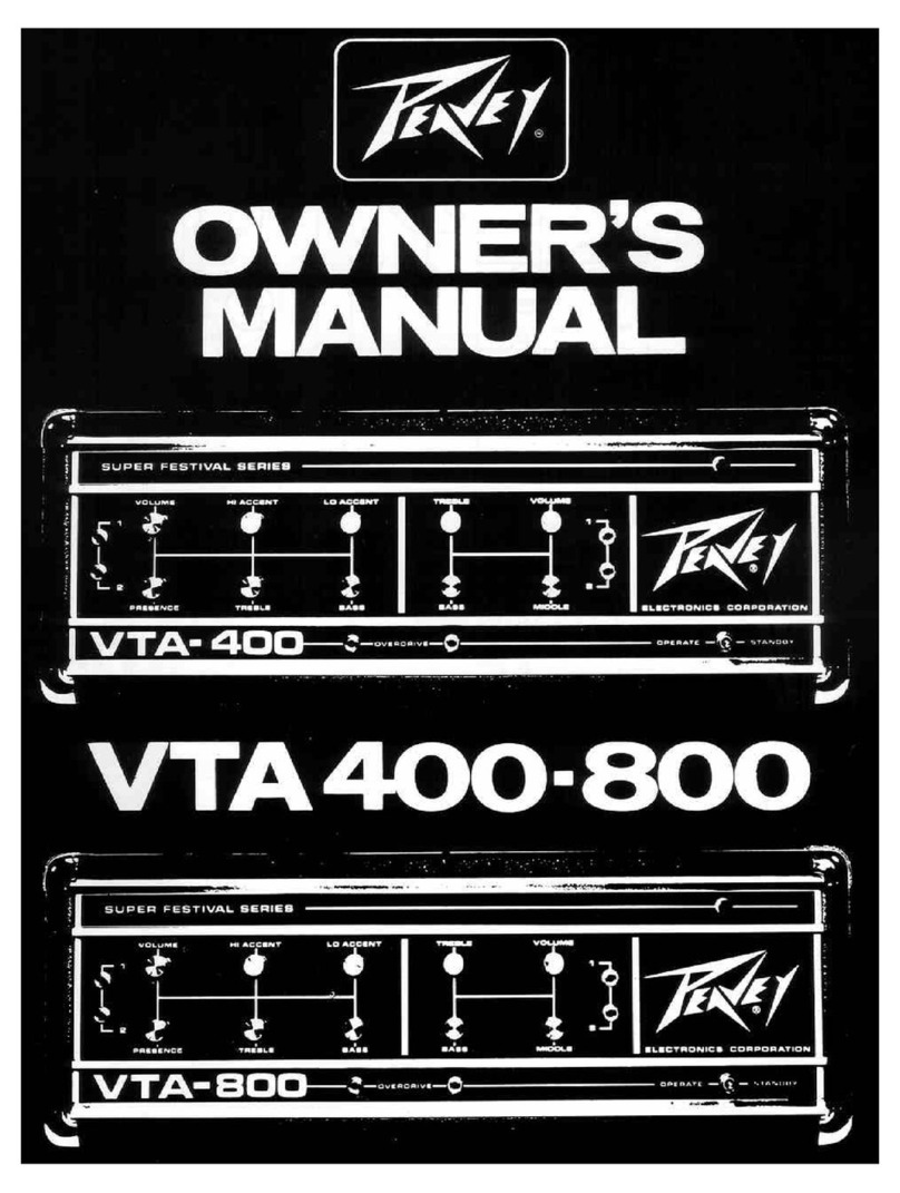 Peavey VTA-400 User manual