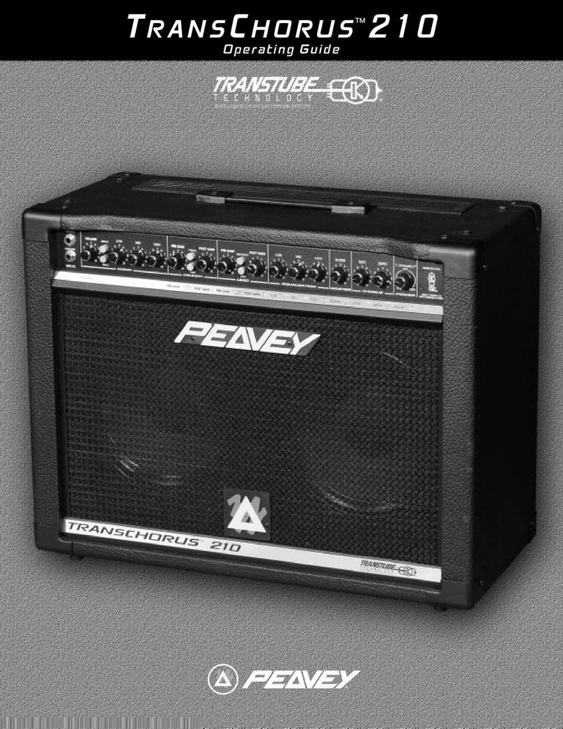 Peavey TransChorus 210 operating guide