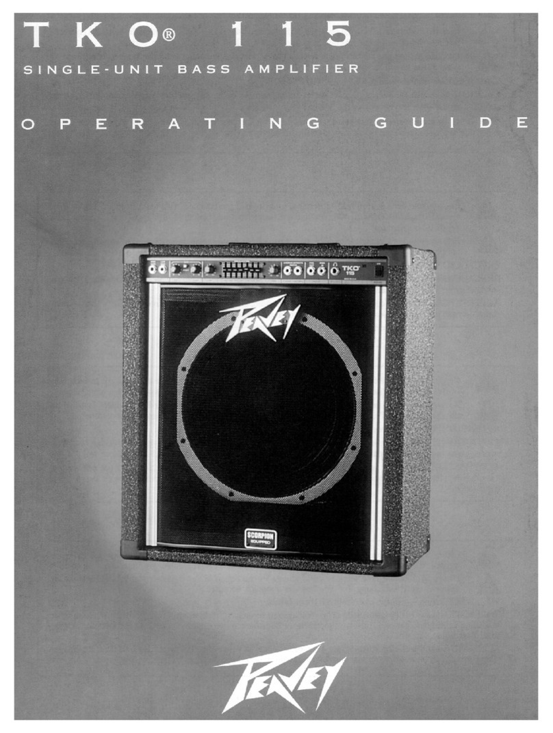 Peavey Tour TKO 115 User manual
