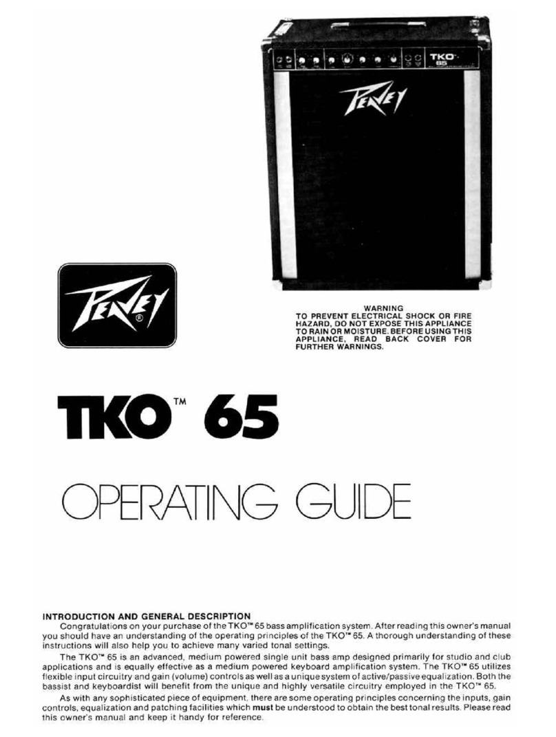 Peavey TKO 65 User manual