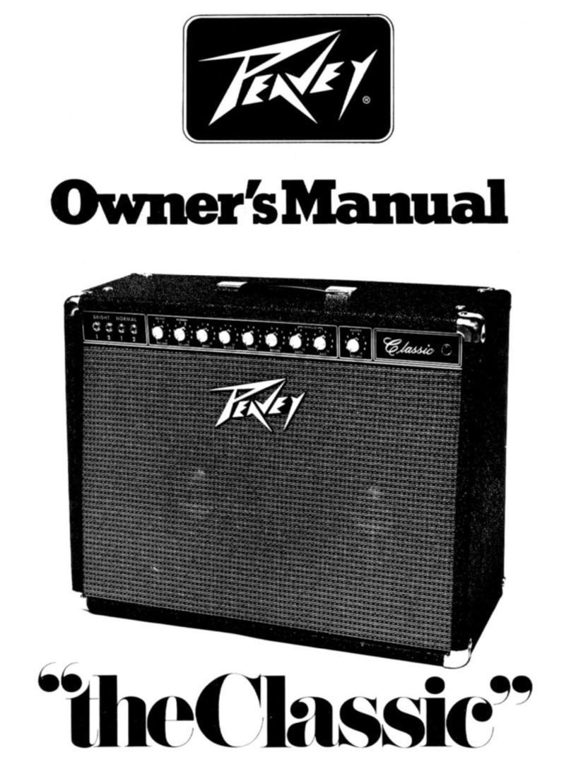 Peavey The Classic User manual