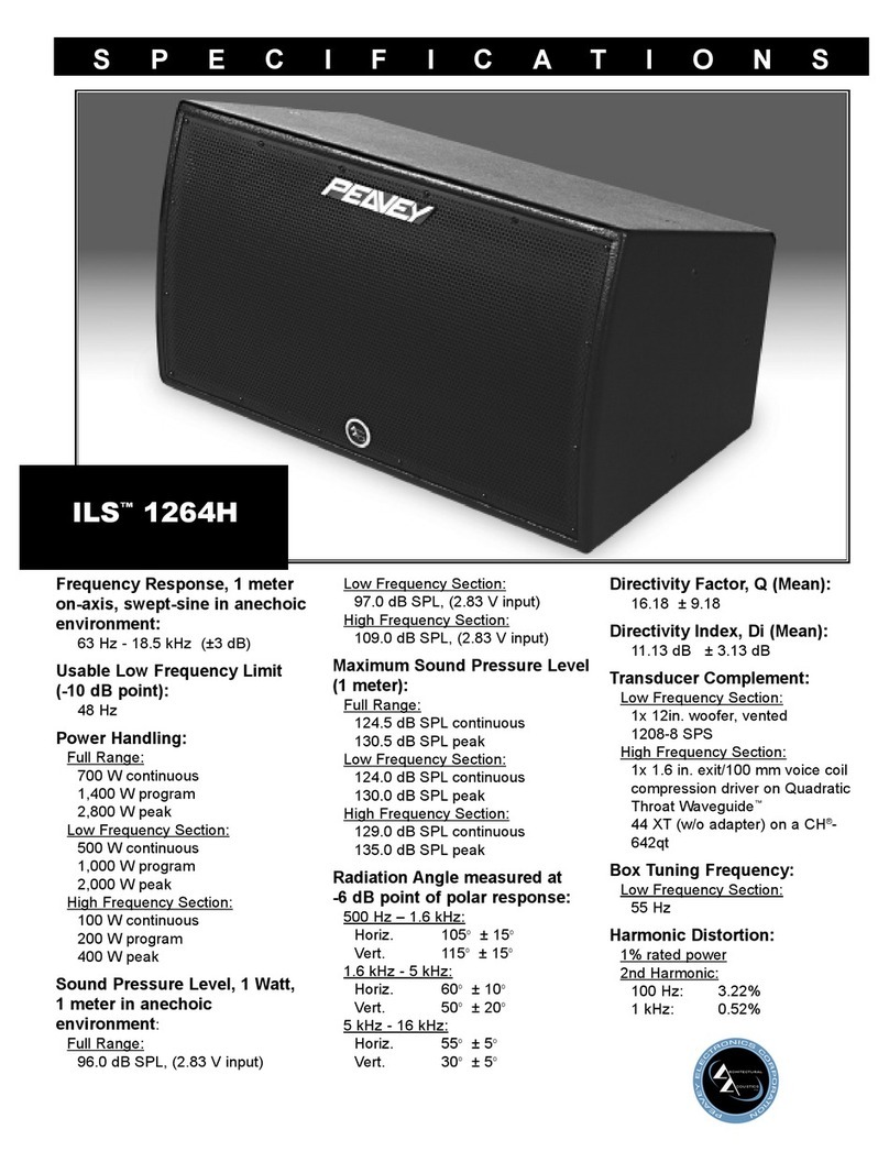 Peavey ILS 1264 H User manual Peavey ILS 1264 H User manual