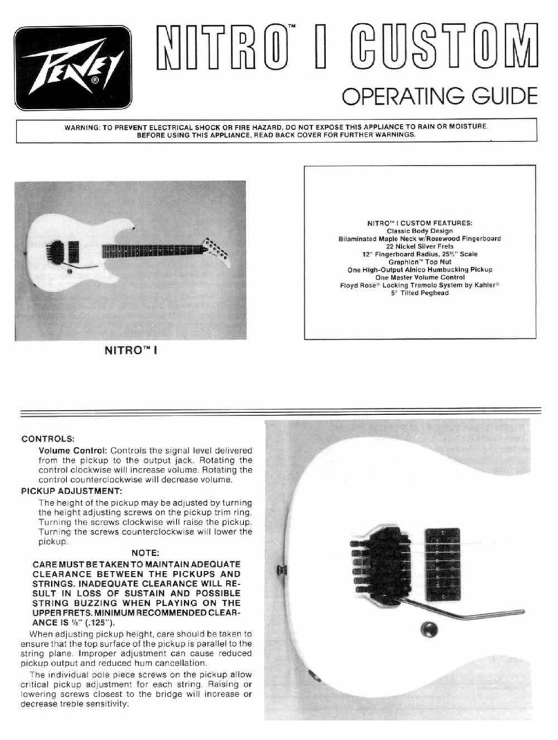Peavey Nitro I Custom User manual Peavey Nitro I Custom User manual