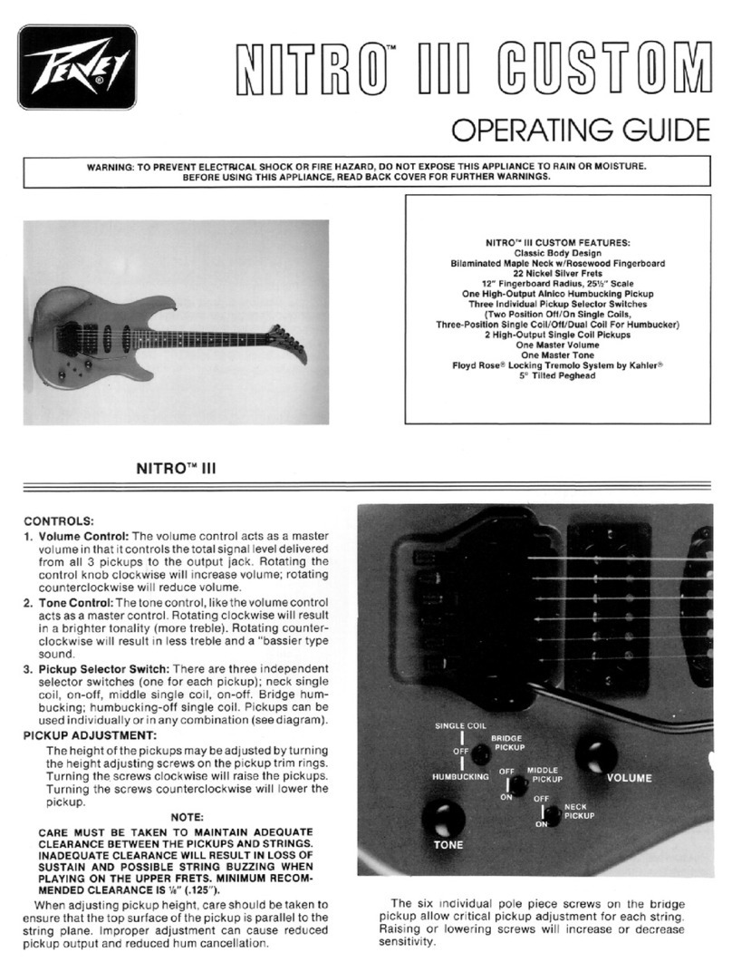Peavey Nitro III Custom operating guide
