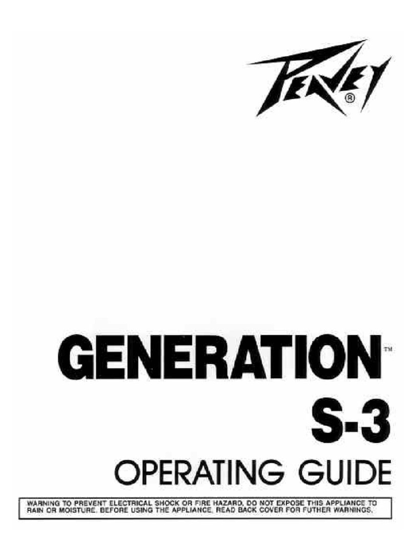Peavey Generation S-3 operating guide