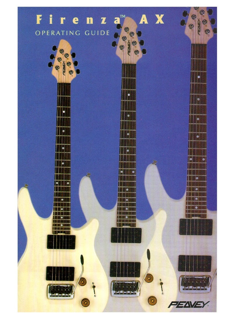 Peavey Firenza AX User manual Peavey Firenza AX User manual