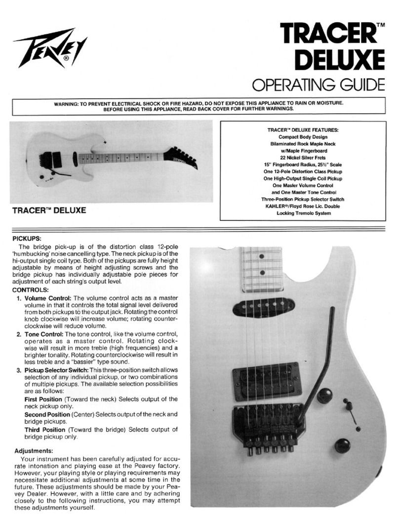 Peavey Tracer Deluxe User manual