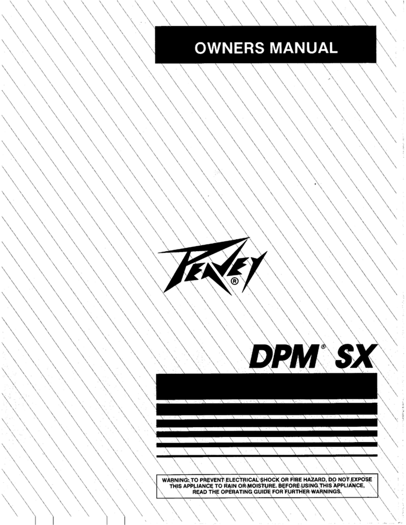 Peavey DPM SX User manual