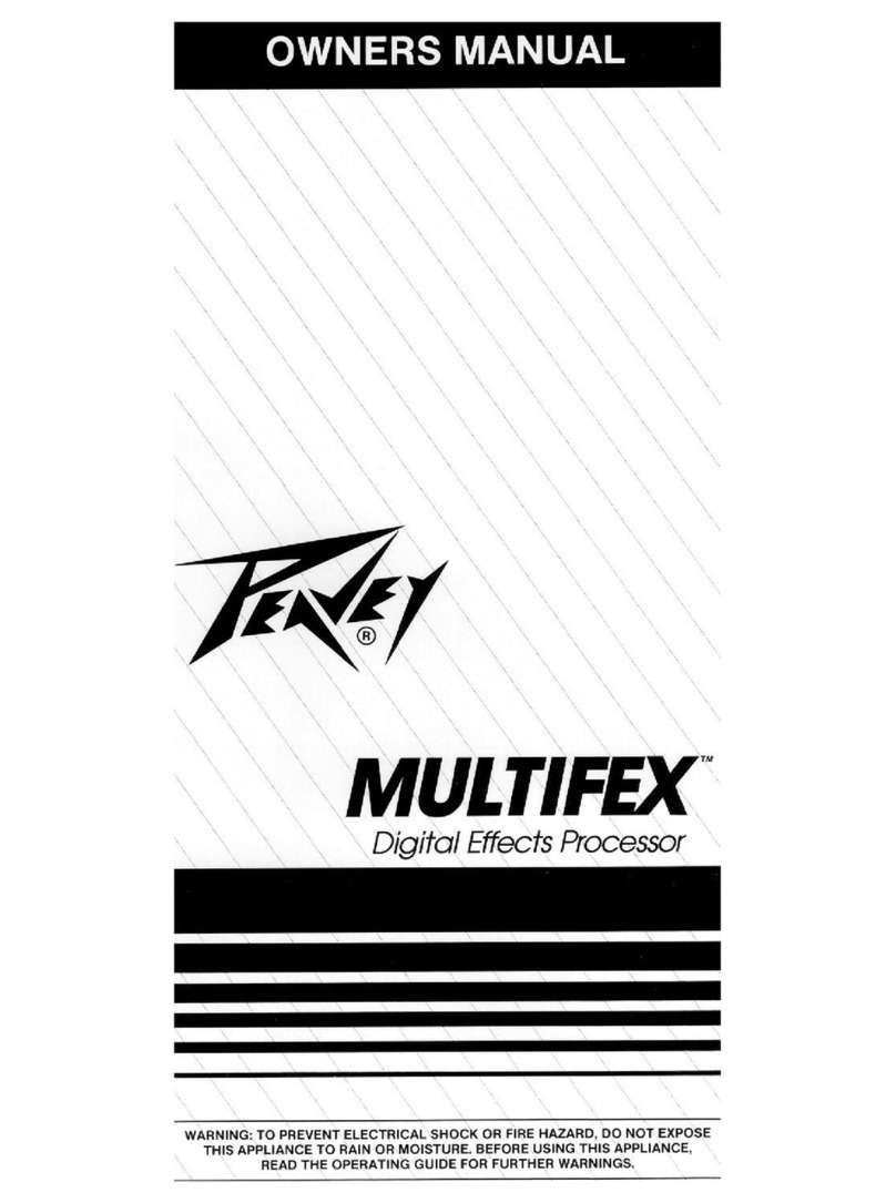 Peavey MULTIFEX User manual Peavey MULTIFEX User manual
