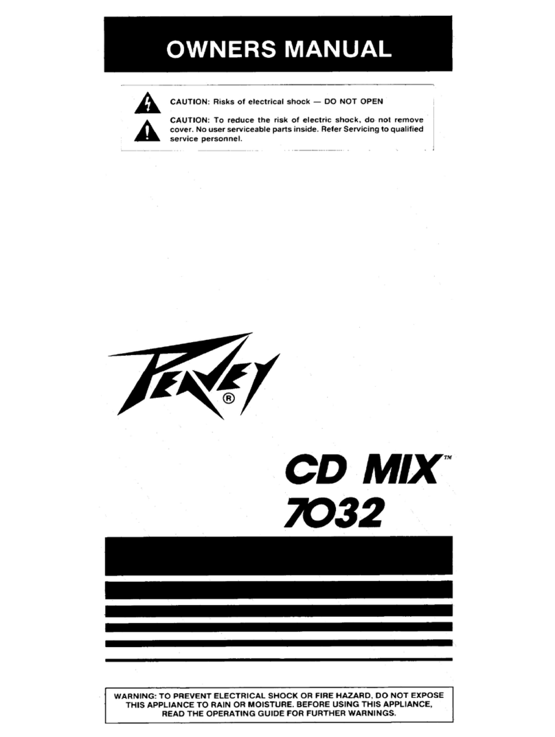 Peavey CD MIX 7032 User manual