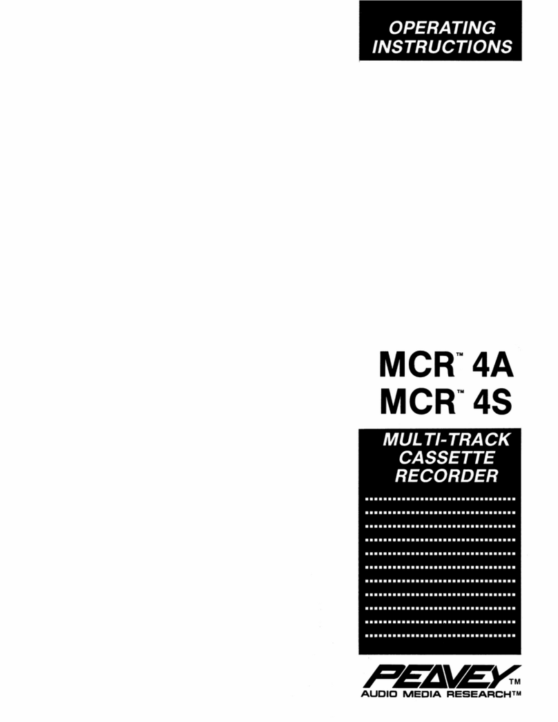 Peavey MCR 4A operating instructions