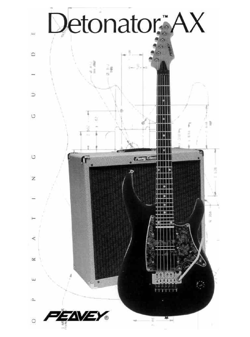 Peavey DETONATOR AX User manual Peavey DETONATOR AX User manual