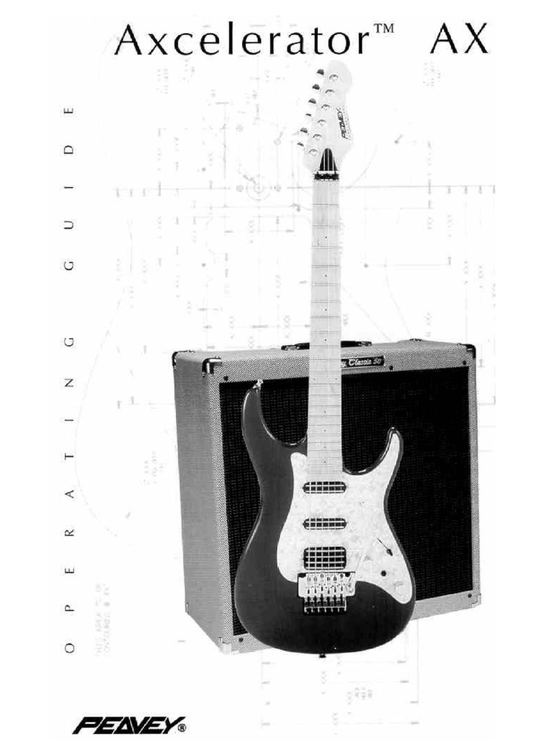 Peavey Axcelerator AX operating guide