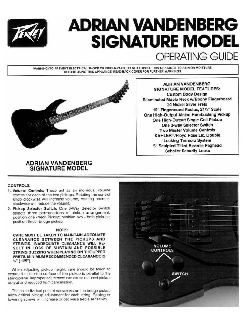 Peavey Adrain Vandenburg operating guide