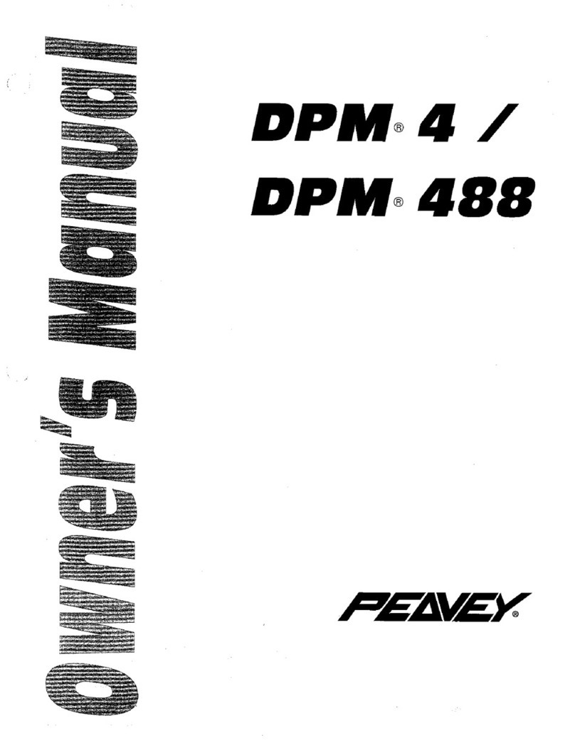 Peavey DPM 488 User manual Peavey DPM 488 User manual