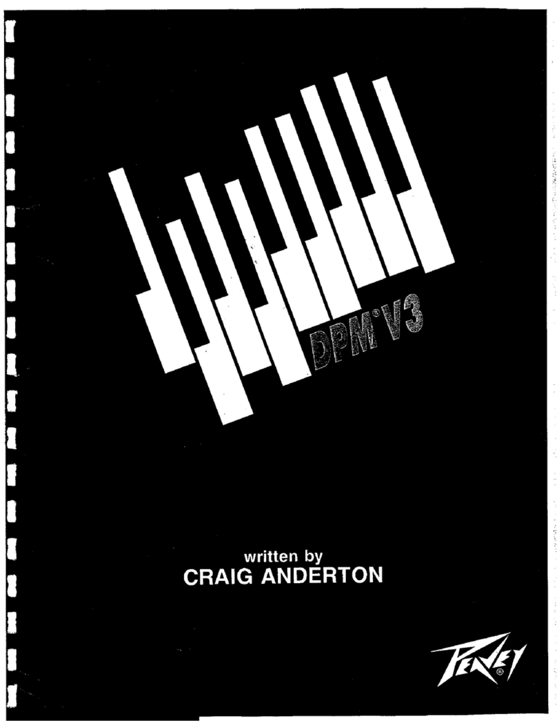 Peavey DPM V3 User manual Peavey DPM V3 User manual
