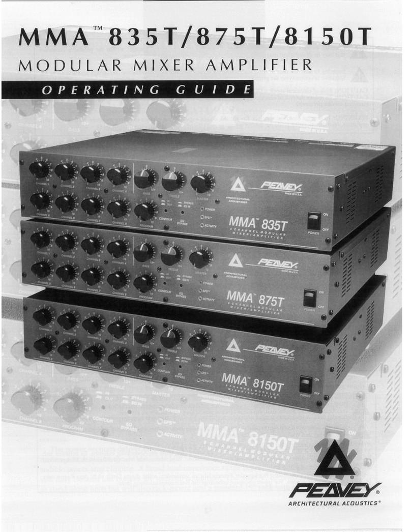 Peavey MMA 8150T II operating guide