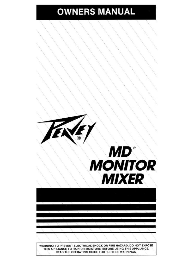 Peavey MD Monitor Mixer owner's manual