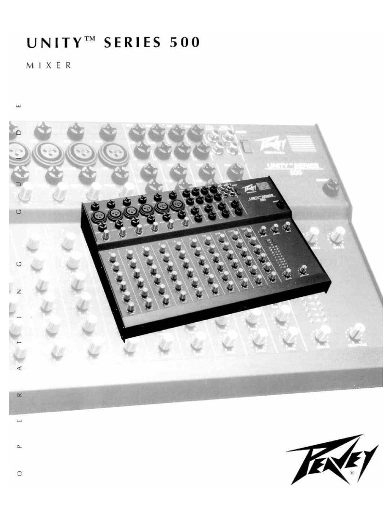 Peavey Unity Series 500 operating guide