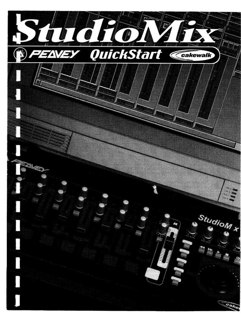 Peavey StudioMix quick start guide