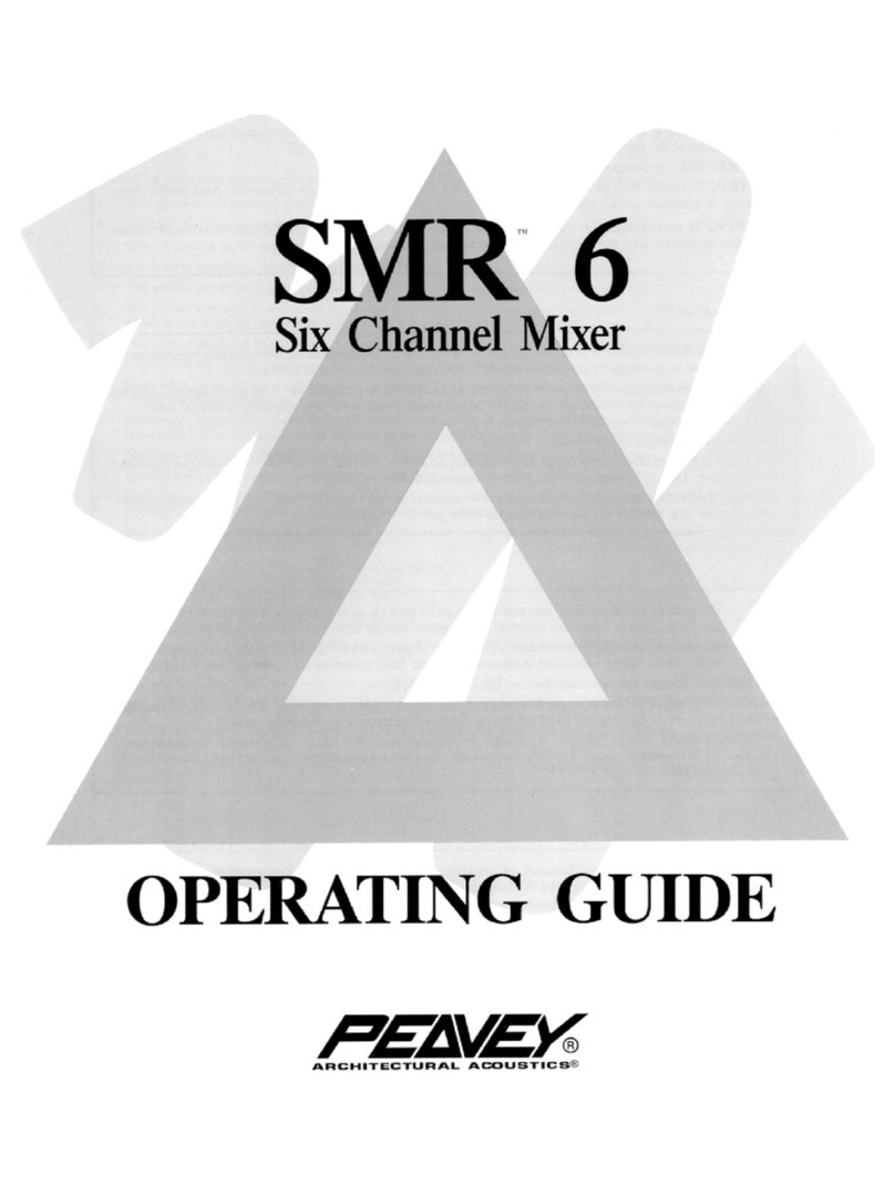 Peavey SMR 6 User manual