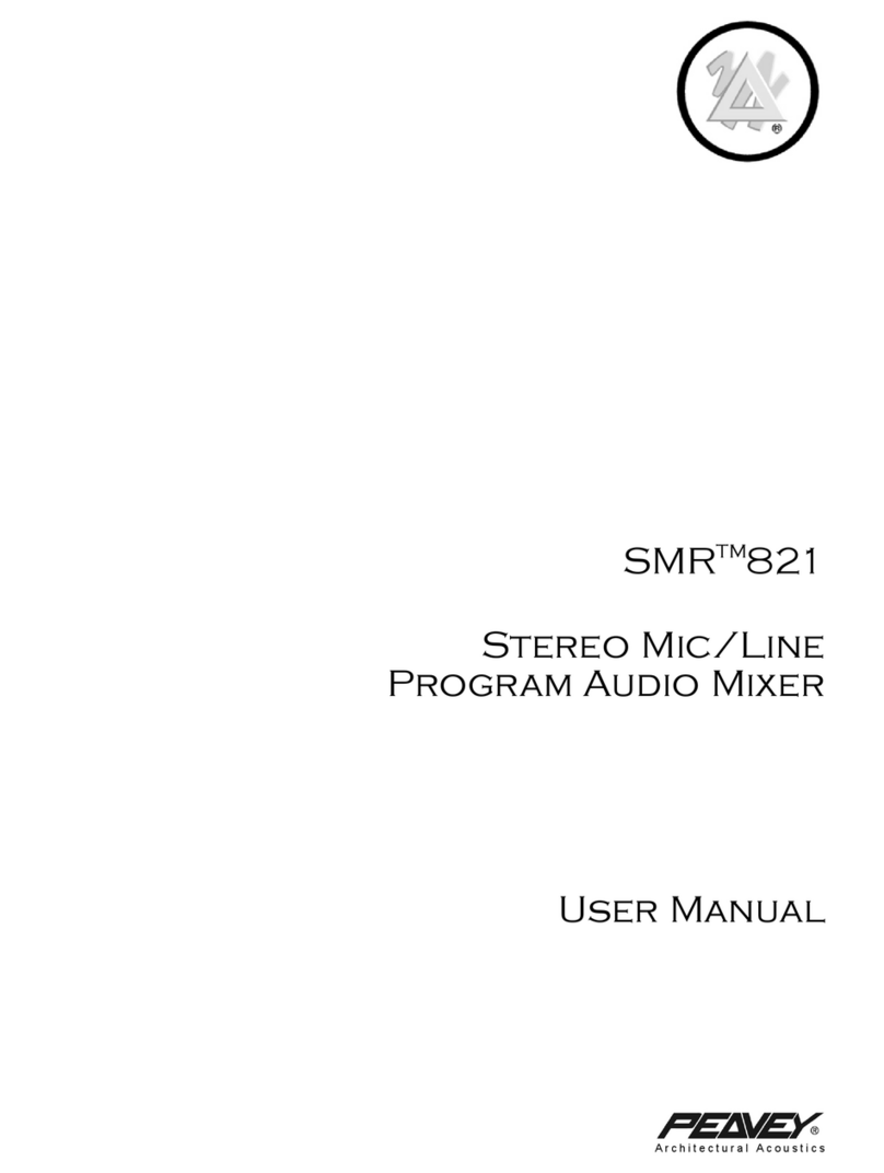 Peavey SMR 821 user manual