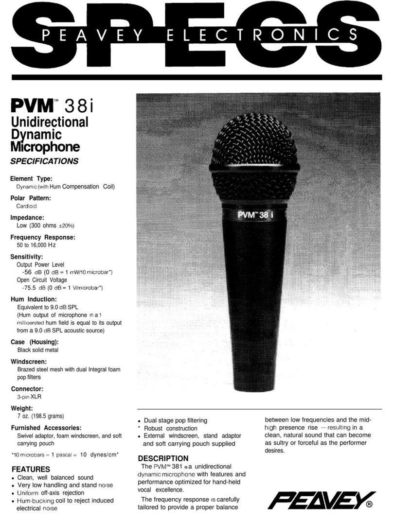 Peavey PVM 38i User manual