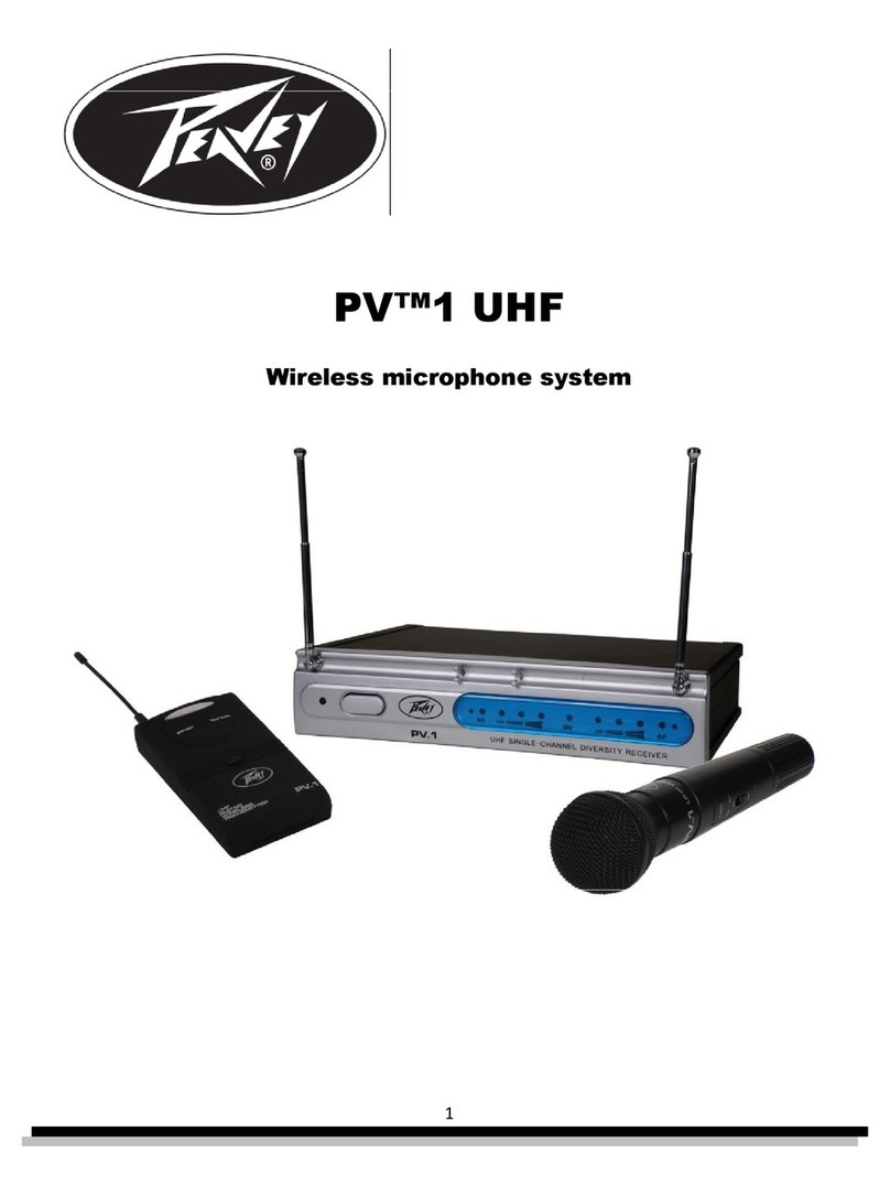 Peavey PV 1 UHF user manual