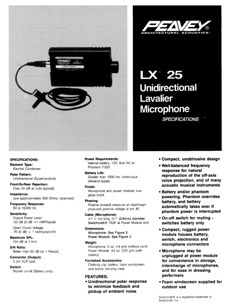 Peavey LX 25 Specifications