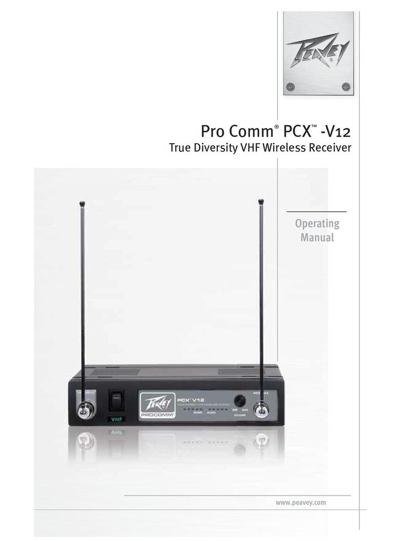 Peavey PRO COMM V12 operating manual