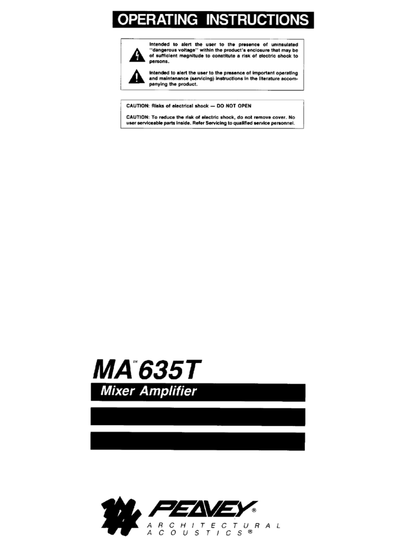 Peavey MA 635T User manual