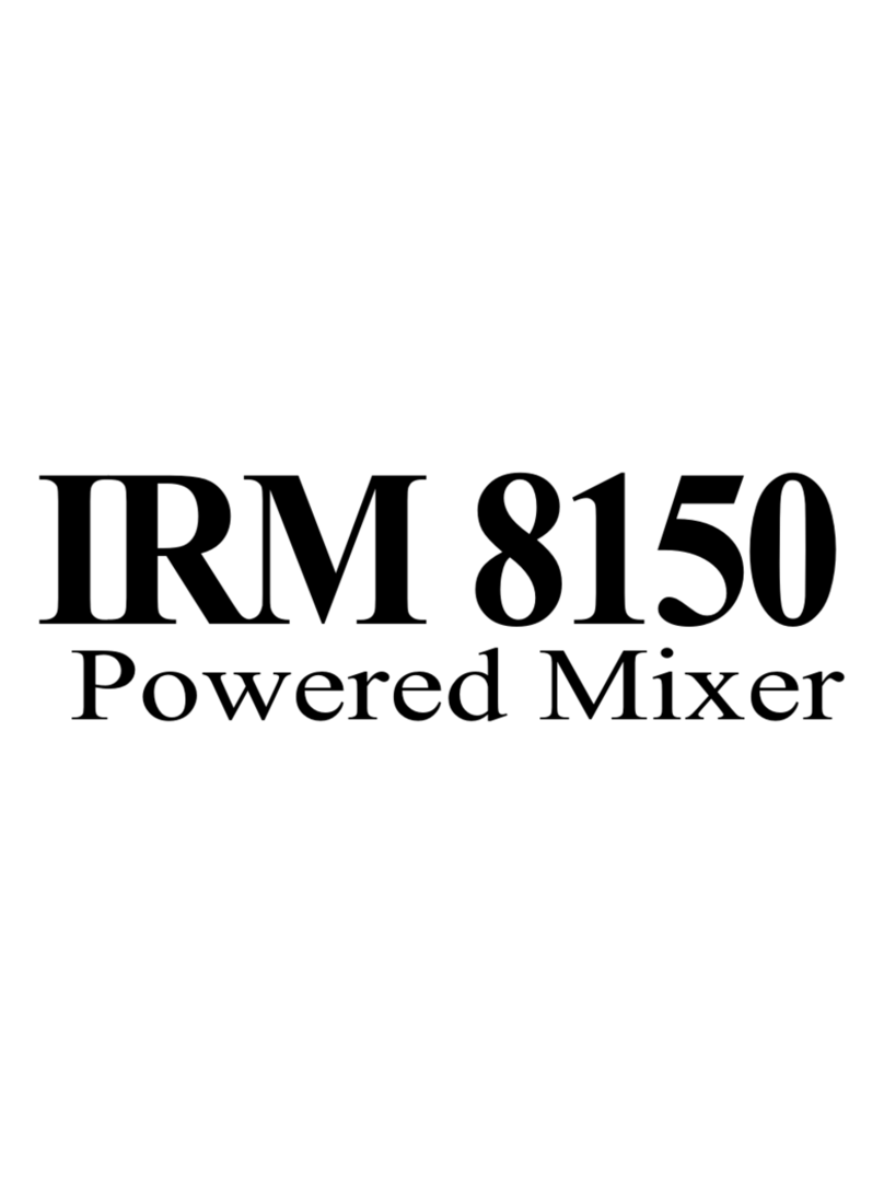 Peavey IRM 8150 User manual