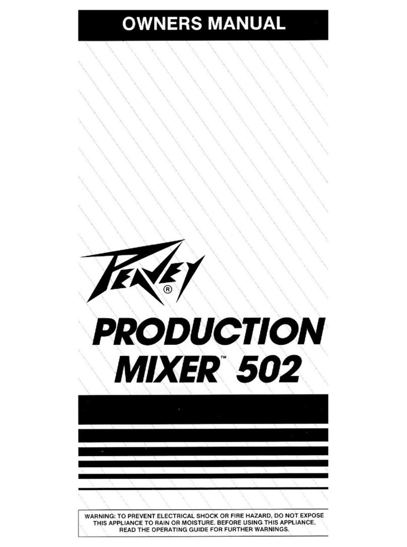 Peavey 502 owner's manual