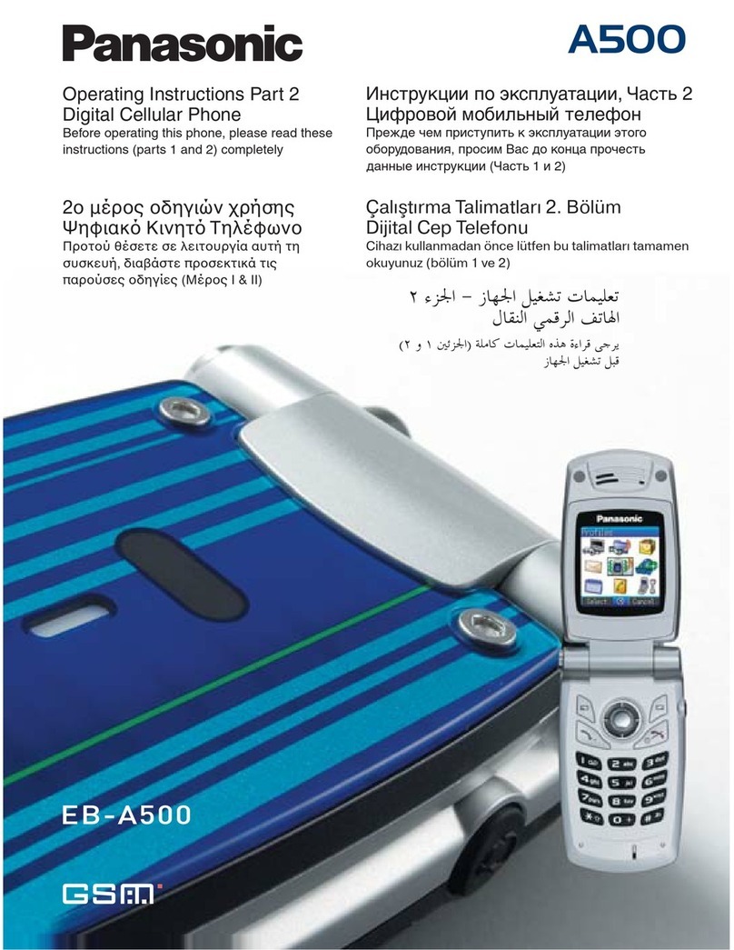 Panasonic A500 User manual
