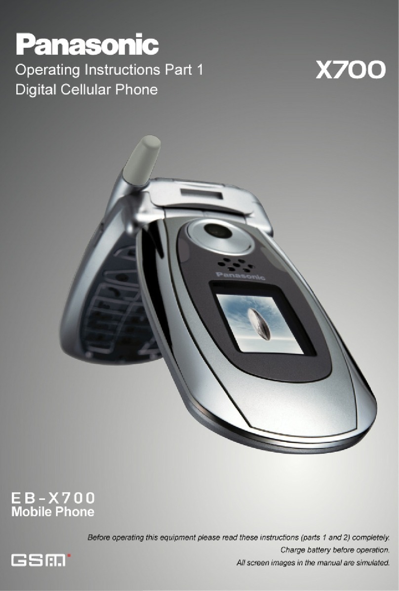 Panasonic EB-X700 User manual