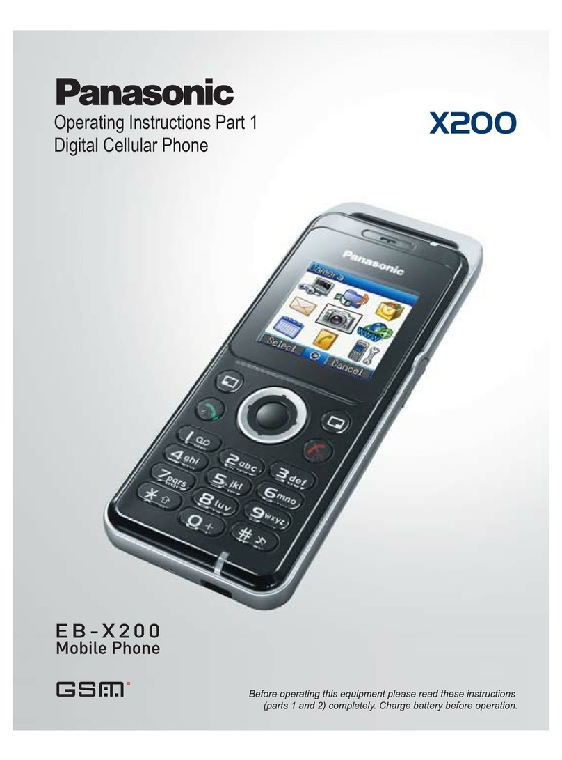Panasonic EB-X200 User manual Panasonic EB-X200 User manual