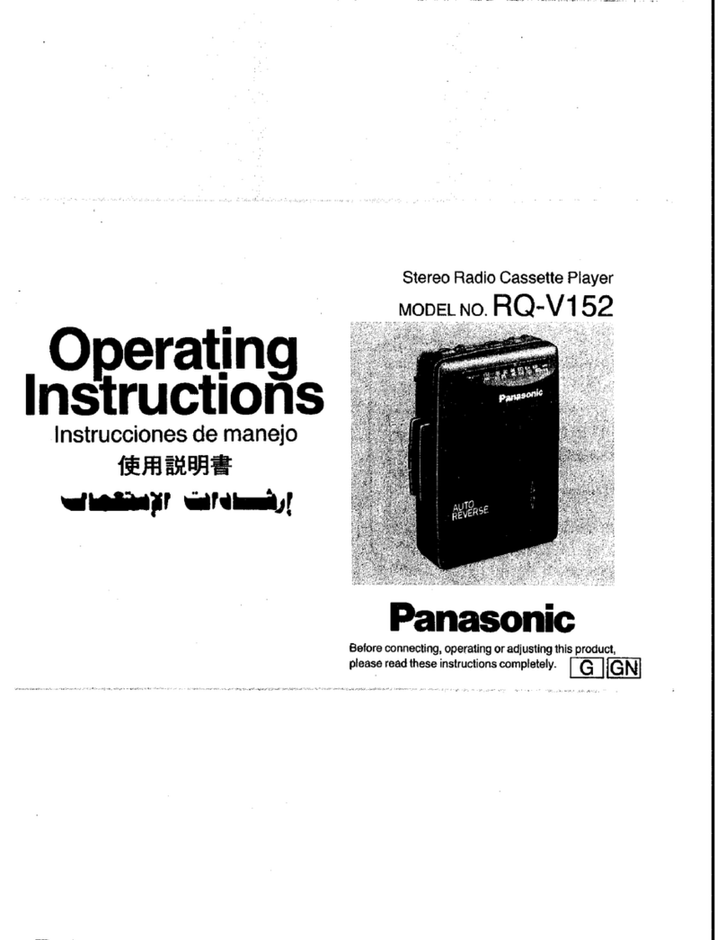 Panasonic RQV152 User manual