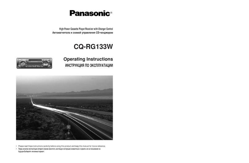 Panasonic CQ-RG133W operating instructions