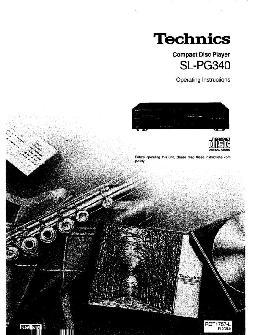 Technics S-PG340 operating instructions