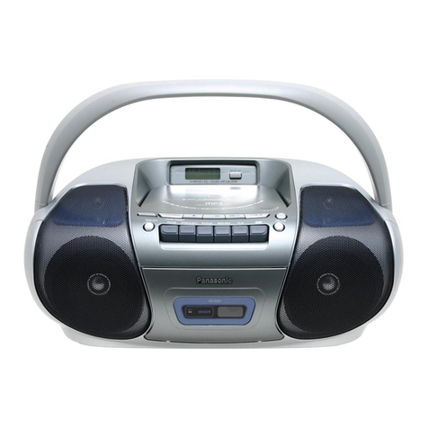 Panasonic RXD29 - RADIO CASSETTE W/CD User manual