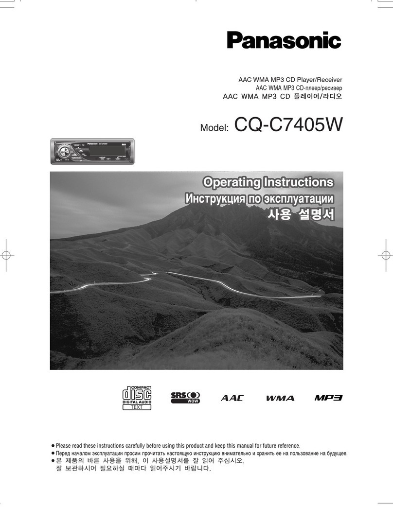 Panasonic CQ-C7405W User manual