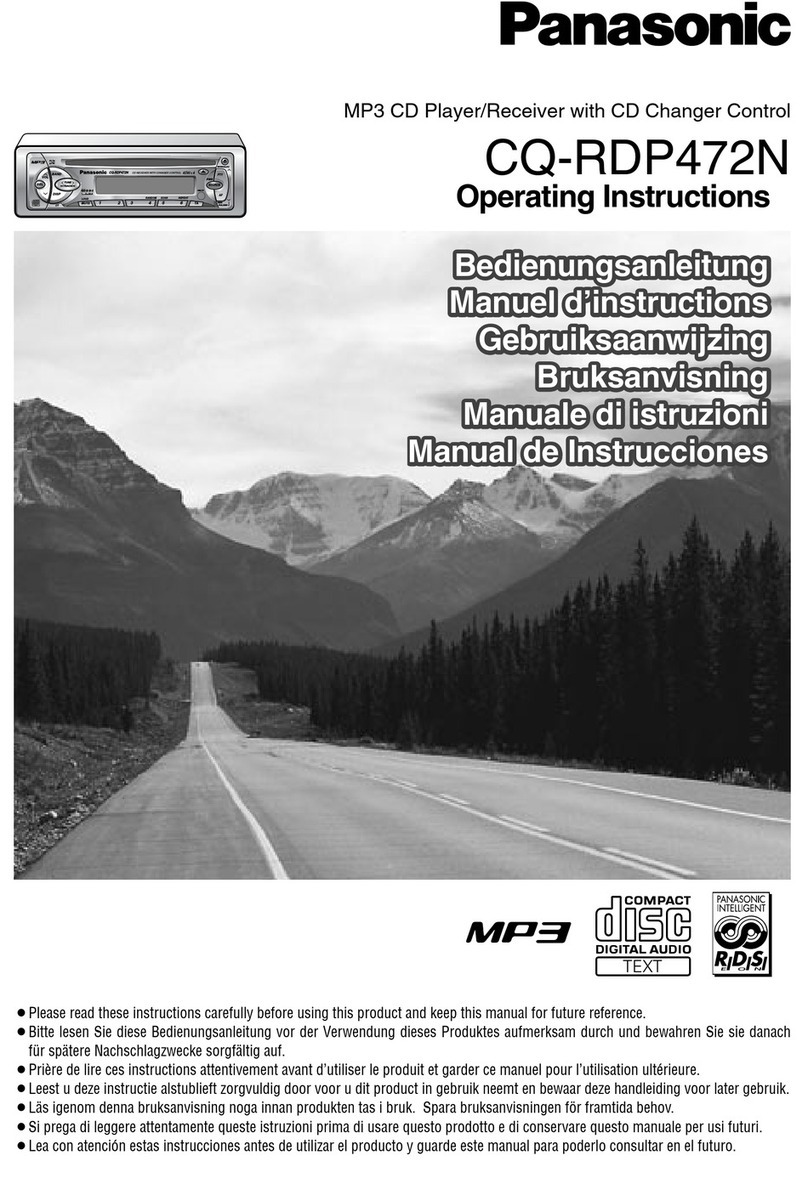 Panasonic CQ-RDP472N operating instructions