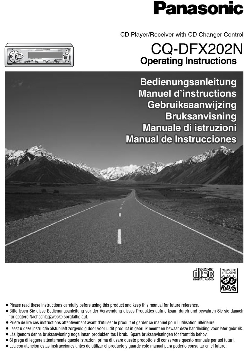 Panasonic CQ-DFX202N operating instructions