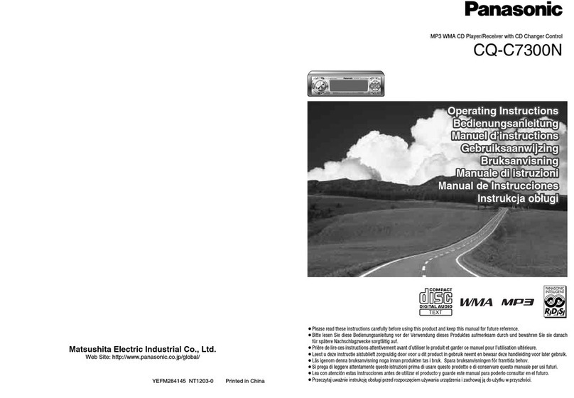 Panasonic CQ-C7300N operating instructions