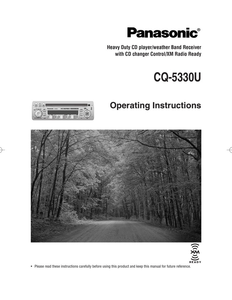 Panasonic CQ5330U - CAR AUDIO operating instructions