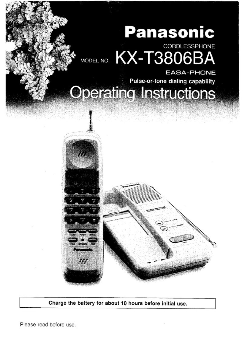 Panasonic KX-T3806BA User manual
